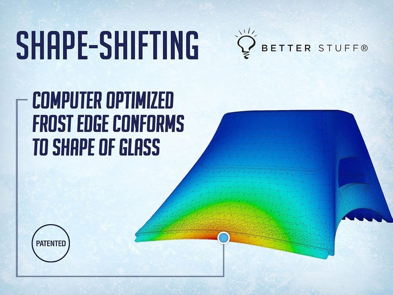 BETTER STUFF Store The Better Ice Scraper for Car Windshield | Fast, Efficient, Ergonomic | Magically Remove Ice and Frost from Auto Window | Patented Shape Shifting Technology | Durable Brass Edge | Compact | Pack of 1 - Image 3